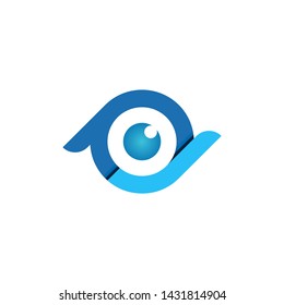 Eye Logo P J Letters Abstract Stock Vector (Royalty Free) 1431814898