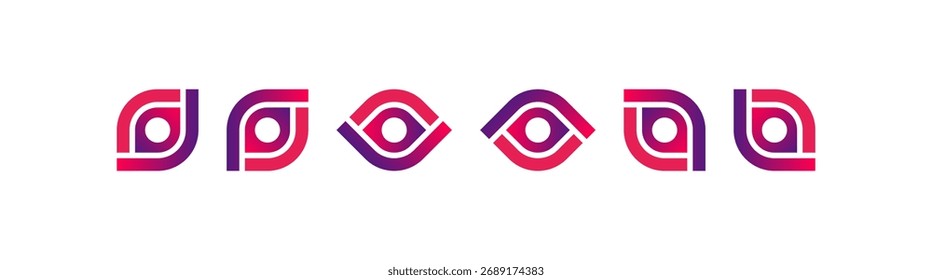 Logotipo del ojo, Plantilla del diseño del icono del ojo, símbolo del icono.