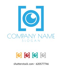 eye logo with the shape of photography