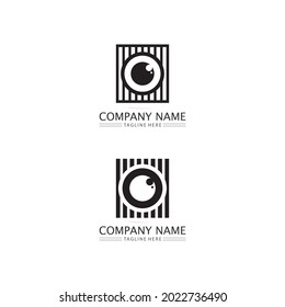eye logo and symbol logo design vector eyes egypt 