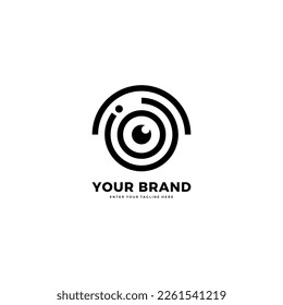 Eye Logo, technology eye icon, simple, modern. vectors
