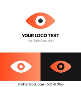 Eye logo template. Logo branding for your new corporate company. File can be use vector eps and image jpg formats