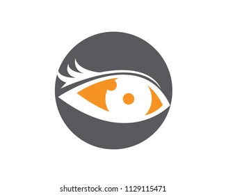 eye logo template deaign vector icon
