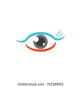 Eye logo template, modern vision vector illustration