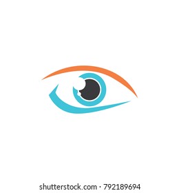 Eye logo template, modern vision vector illustration