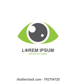 Eye logo template, modern vision vector illustration