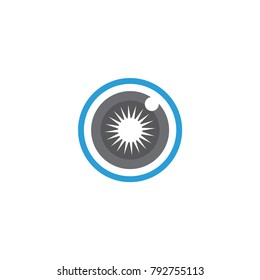 Eye logo template, modern vision vector illustration
