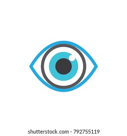 Eye logo template, modern vision vector illustration