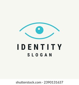 eye logo template vector illustration design