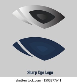 Eye logo with two different color versions