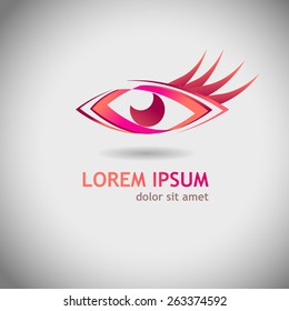 eye logo. Vector