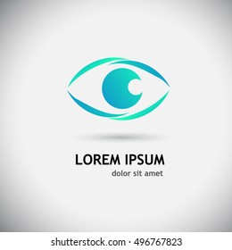 eye logo. Vector
