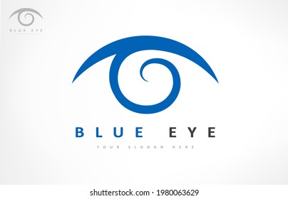 Augenlogovektor. Abstraktes Design.