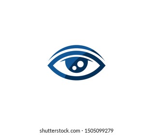 Eye logo vector design icon 
