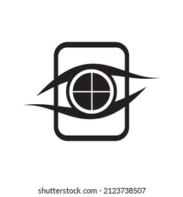 inspiración de diseño vectorial de logotipo ocular