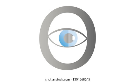 Eye logo vector design. Vision logo