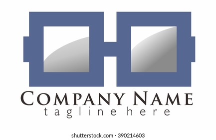 eye logo vector, glass logo vector
