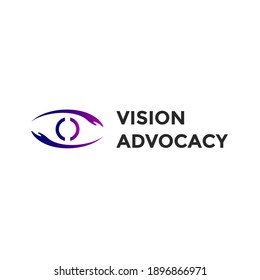 eye logo vector. health logo design on white background
