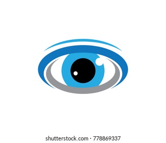 Eye logo vector icon