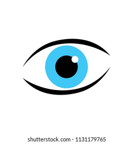 Eye logo vector icon. Eye care icon.