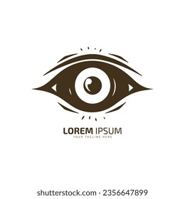 eye logo, eye vector, eye icon silhouette design minimal symbol