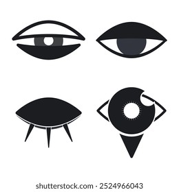 Eye Logo Vector Icon Template Illustration