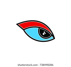 Eye logo vector illustration.