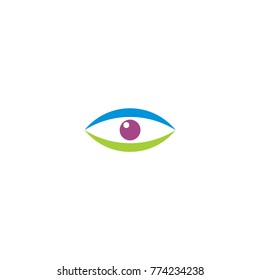 eye logo vector illustration