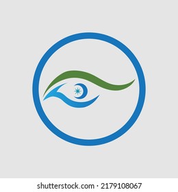 eye logo vector illustration design template