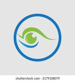 eye logo vector illustration design template