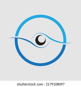 plantilla de diseño de ilustraciones vectoriales de logotipo de ojos