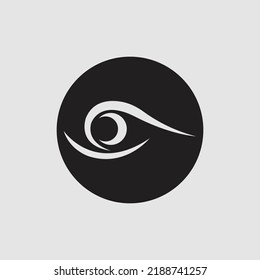 eye logo vector illustration design template