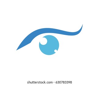 eye logo vector illustration template