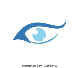 eye logo vector illustration template
