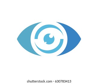 eye logo vector illustration template