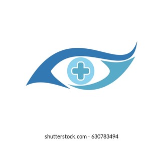 eye logo vector illustration template
