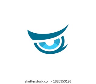 Eye logo vector look icon