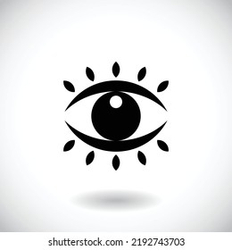 Eye logo vision abstract logo design vector template. optics clinic research logotype concept icon
