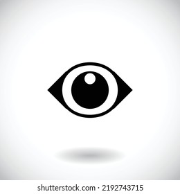 Abstraktes Logo-Design, Vektorgrafik-Vorlage. Forschungslogotype-Konzeptsymbol der Optikklinik
