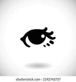 Eye logo vision abstract logo design vector template. optics clinic research logotype concept icon