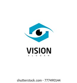 Eye Logo, Vision Logo With Eye Symbol