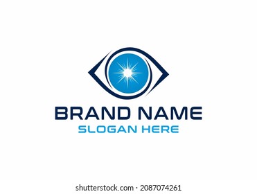 Eye logo, vision vector, health eye logo