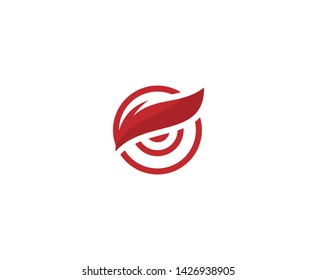 Eye logo vision vector icon 