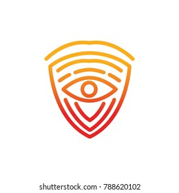 Eye logotype vector design illustration artwork designbusiness element emblem eps 8 