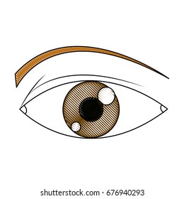 eye look optical vision eyebrow symbol