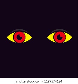 Eye look, sight, watching, vector illustration