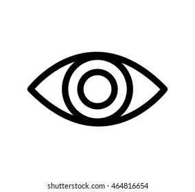 eye look vision optcal  icon. Isolated and flat illustration. Vector graphic