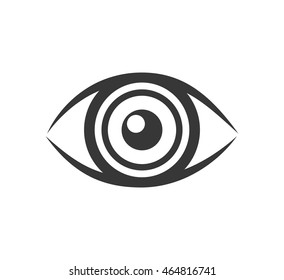 eye look vision optical  icon. Isolated and flat illustration. Vector graphic