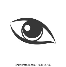 eye look vision optical  icon. Isolated and flat illustration. Vector graphic