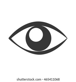 eye look vision optical icon. Isolated and flat illustration. Vector graphic